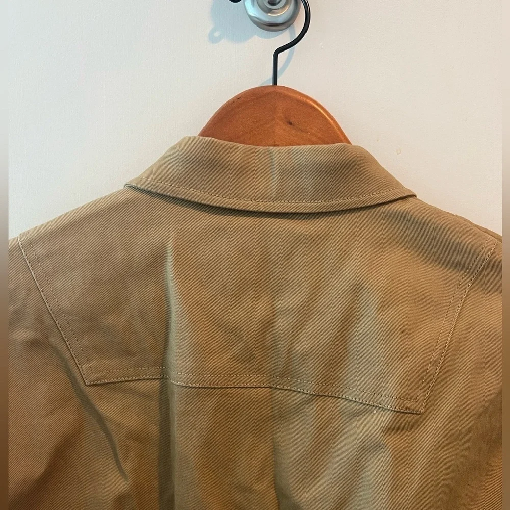 Maje Belted Shirt Jacket in Camel Size US S